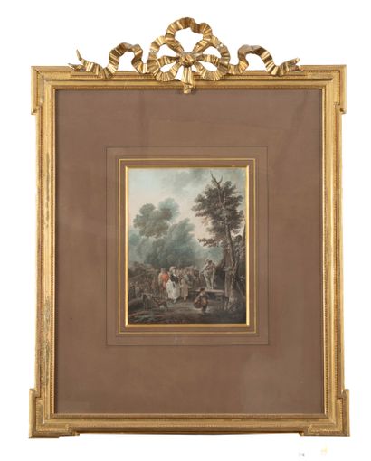 La bataille de Montereau.
Gravure en noir.
taches
ON...