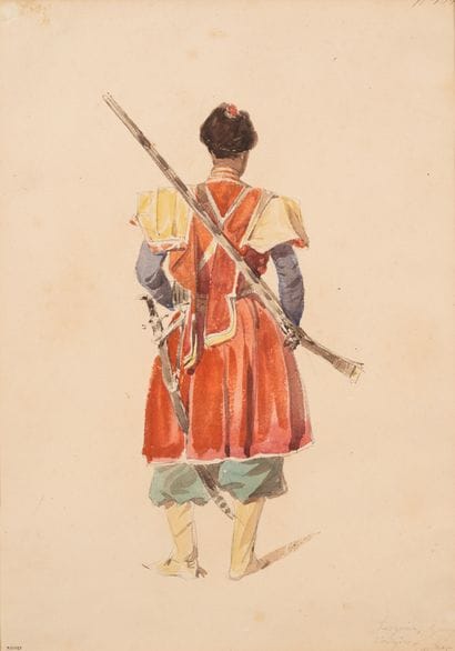 Auguste Denis RAFFET (1804-1860)
Soldat géorgien...