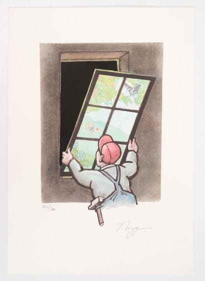 Tomi UNGERER (1931-2019) The Window, signed...
