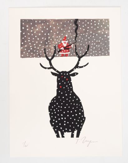 Tomi UNGERER (1931-2019) Le cerf et le père...