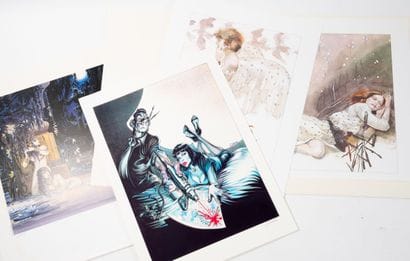 Lot of 20 B/W prints and posters in various...