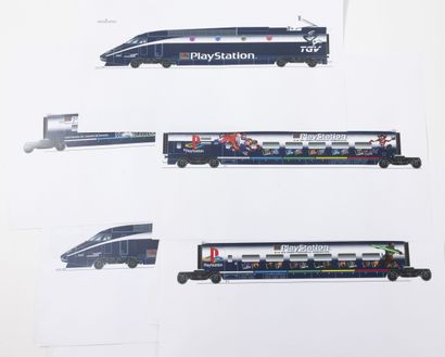 Atelier Alain PRAS Model of TGV train 4530...