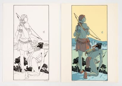 CLAUDE HENRI (1915-1990) JUILLARD. Two signed...