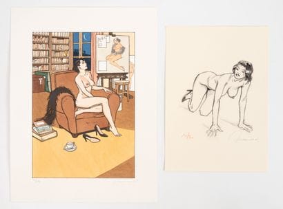 Patrick JUSSEAUME (1951-2017) Sophie. Silkscreen...