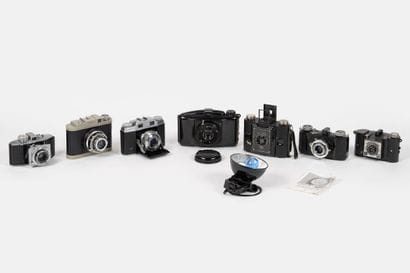 Set of TEN miscellaneous cameras, including...