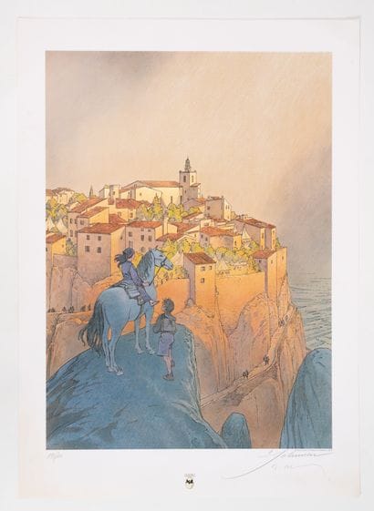 François SCHUITEN (1956) Solliès-Ville. Poster...