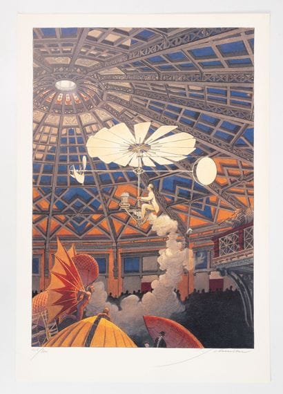 François SCHUITEN (1956) Jules Verne. Poster...