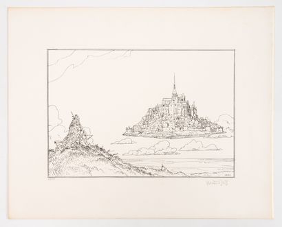 MOEBIUS (1938-2012) Le Mont-Saint-Michel,...