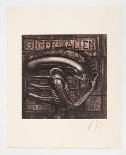Hansruedi GIGER (1940-2014) Alien. two signed...