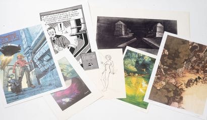 Lot of 20 B/W prints and posters in various...