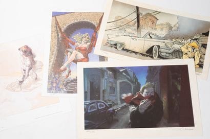 Lot of 20 B/W prints and posters in various...