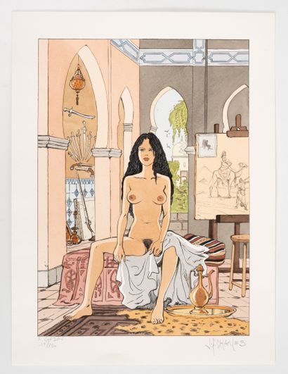 Jean François CHARLES (1952) Aziade. Silkscreen...