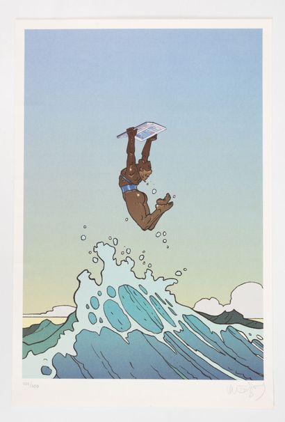 MOEBIUS (1938-2012) Bulles d'écume Poster...