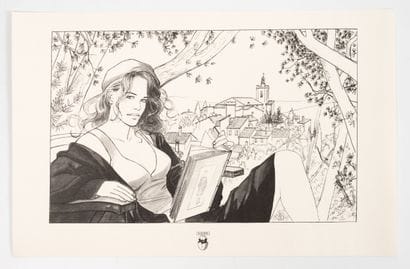 Jean-Pierre GIBRAT (1954) Jeanne à Solliès...