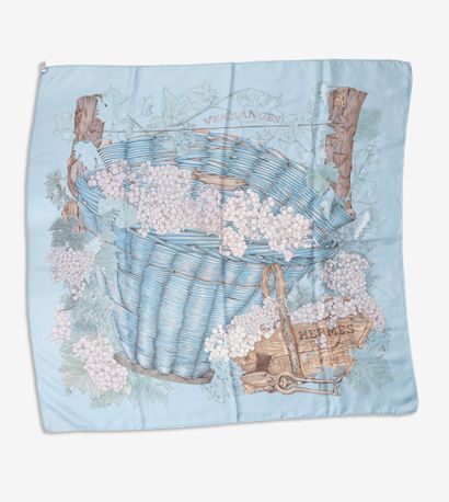 HERMES, Paris
Square in printed silk twill,...
