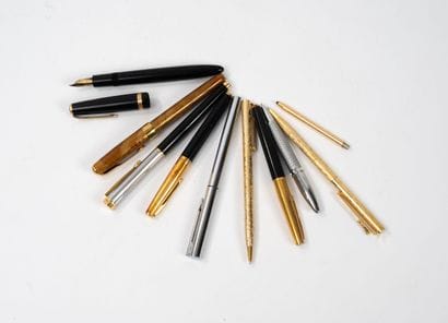 PARKER, WATERMANN and others
8 metal pens:
-...