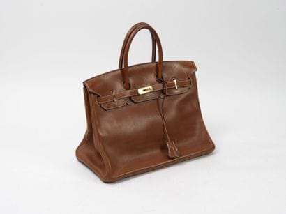 HERMES, Paris 
35 cm Birkin bag in hazelnut...