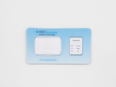 Round brilliant-cut diamond on paper.
Weight:...