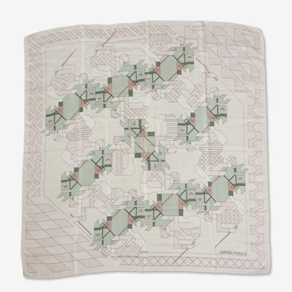 HERMES Paris
Set of two small squares of...
