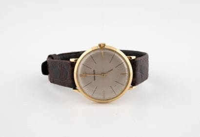 JAEGE LECOULTRE 
Men's wristwatch. 
Round...