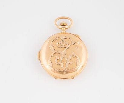 VOLTA
Yellow gold (750) gousset chronograph...