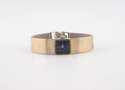 Ladies' wristwatch in white gold (750). 
Square...