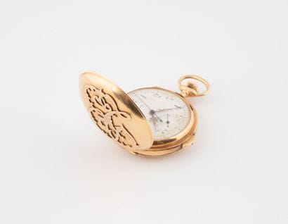 VOLTA
Yellow gold (750) gousset chronograph...