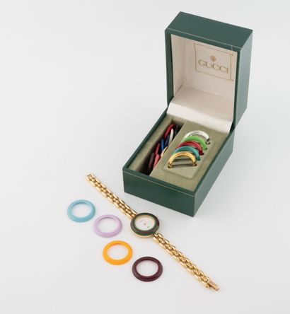 GUCCI
Timepieces ladies' wristwatch in gold-plated...