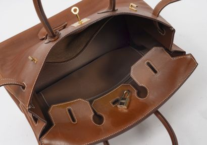 HERMES, Paris 
35 cm Birkin bag in hazelnut...