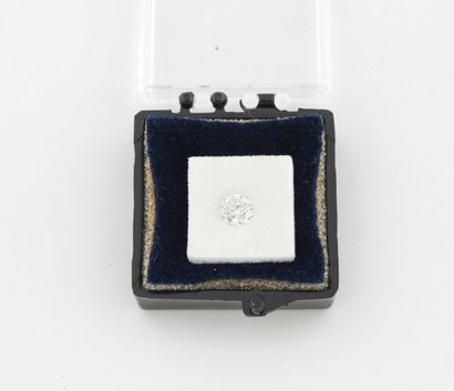 Round brilliant-cut diamond on paper.
Weight:...