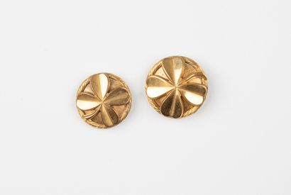 attributed to CHANEL, Paris
Two gilt-metal...