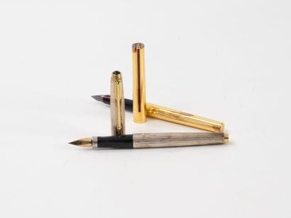 Lot deux stylo comprenant : 
- DUPONT
Stylo...