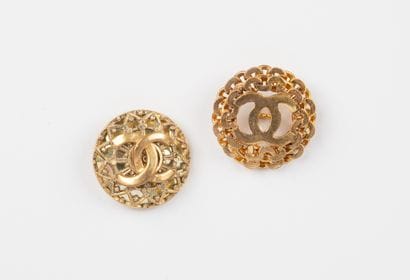 attributed to CHANEL, Paris
Two gilt-metal...