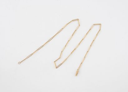 Beautiful necklace in yellow gold (750) with...