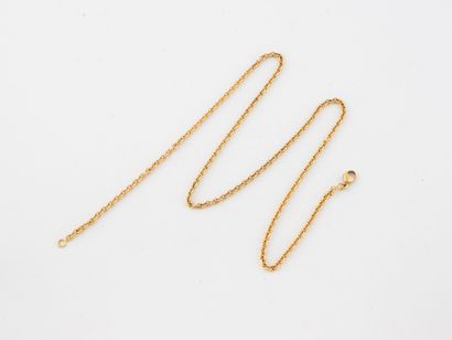 Chaine de cou en or jaune (750) à maille...