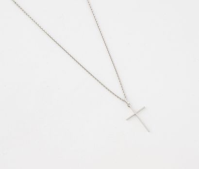 Necklace in white gold (750) consisting of...