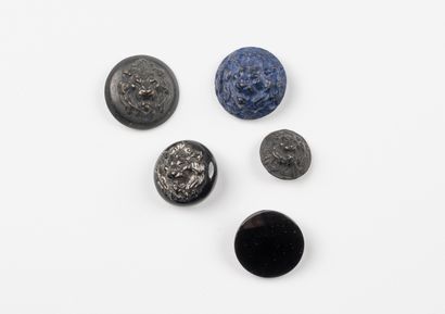 attributed to CHANEL, Paris
Five buttons,...