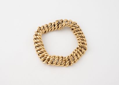 CAPLAIN PARIS
Bracelet en or jaune (750)...