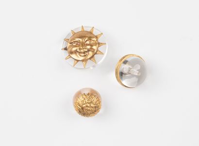 attributed to CHANEL, Paris
Three transparent...
