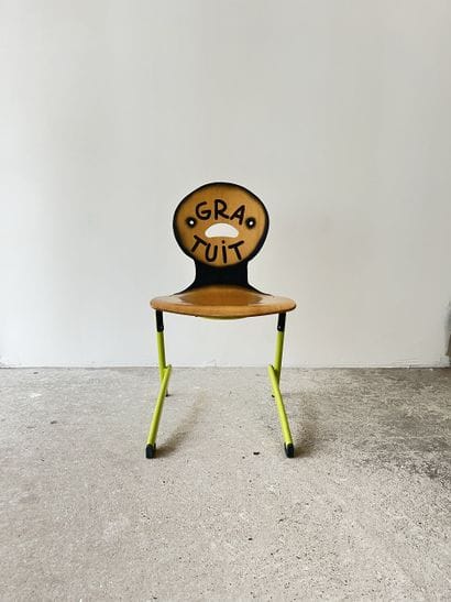 free of charge - second-hand chair customized...
