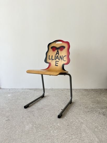 alliance - second-hand chair customized by...