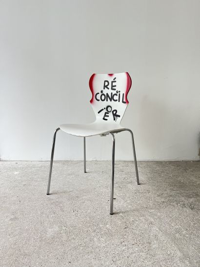 réconcilier - second-hand chair customized...