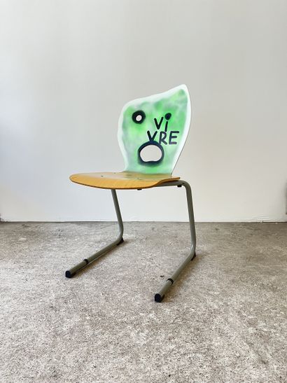 vivre - chaise d'occasion customisée par...