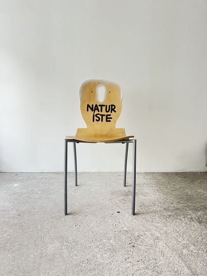 naturiste - second-hand chair customized...