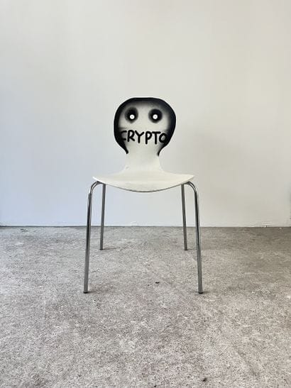 crypto - second-hand chair customized by...