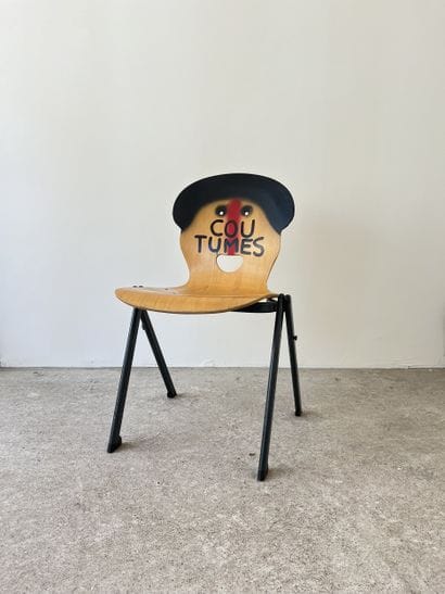coutumes - second-hand chair customized by...