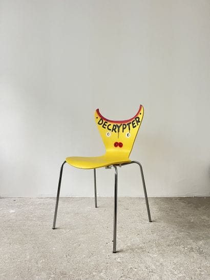 decrypt - second-hand chair customized by...