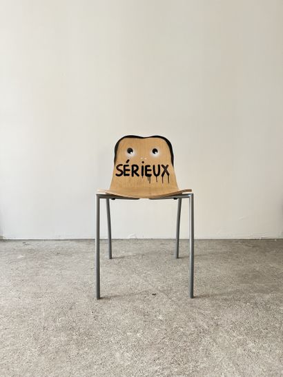 serious - second-hand chair customized by...