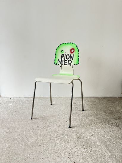 pionnier - second-hand chair customized by...