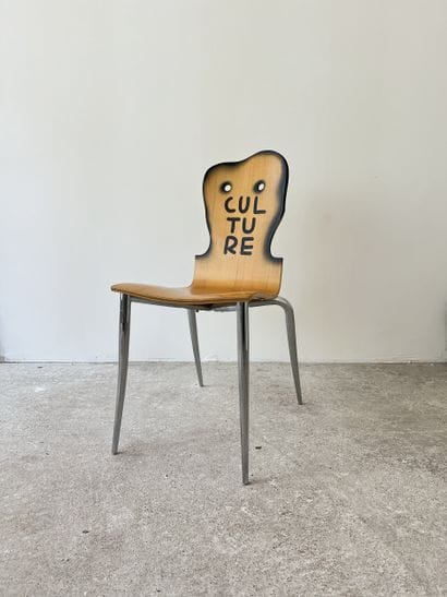 culture - second-hand chair customized by...
